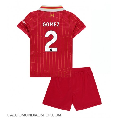 Maglie da calcio Liverpool Joe Gomez #2 Prima Maglia Bambino 2024-25 Manica Corta (+ Pantaloni corti)